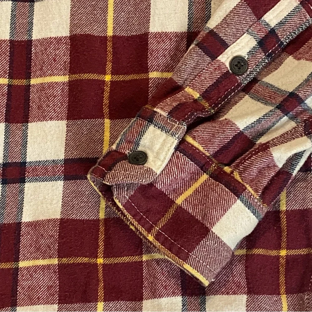 Urban Pipeline Men’s Red Yellow White Plaid Flannel Shirt Sz M‎ - Picture 7 of 7